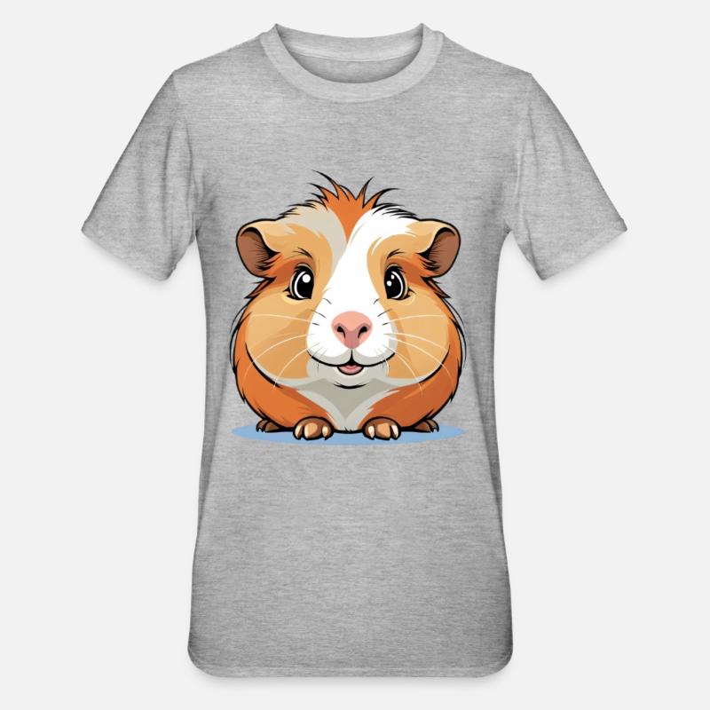 Lively hamster friend - Unisex Polycotton T-Shirt - heather grey