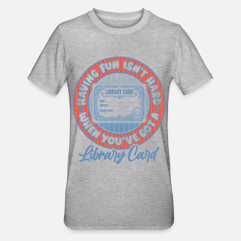 Library Day Librarian Reading Librarian - Unisex Polycotton T-Shirt - heather grey