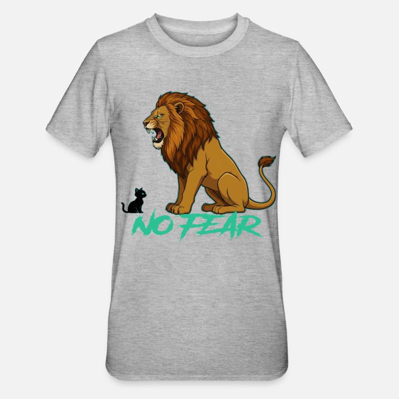 Pas de peur - T-shirt polycoton Unisexe - gris chiné