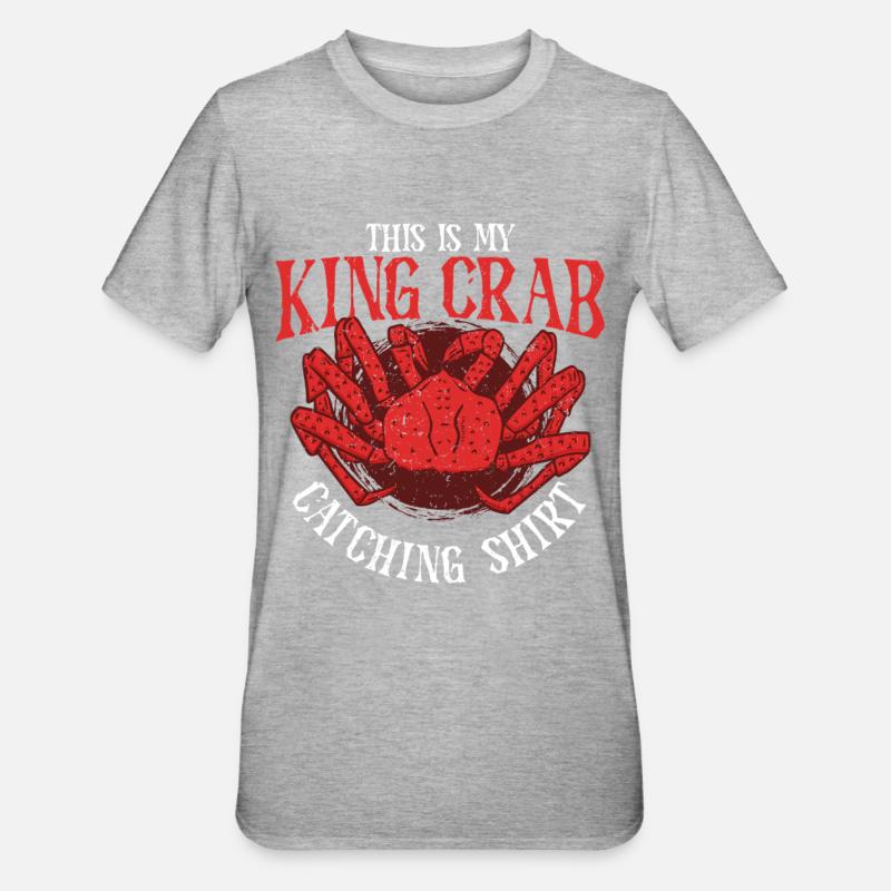 Crabe royal d’Alaska - T-shirt polycoton Unisexe - gris chiné