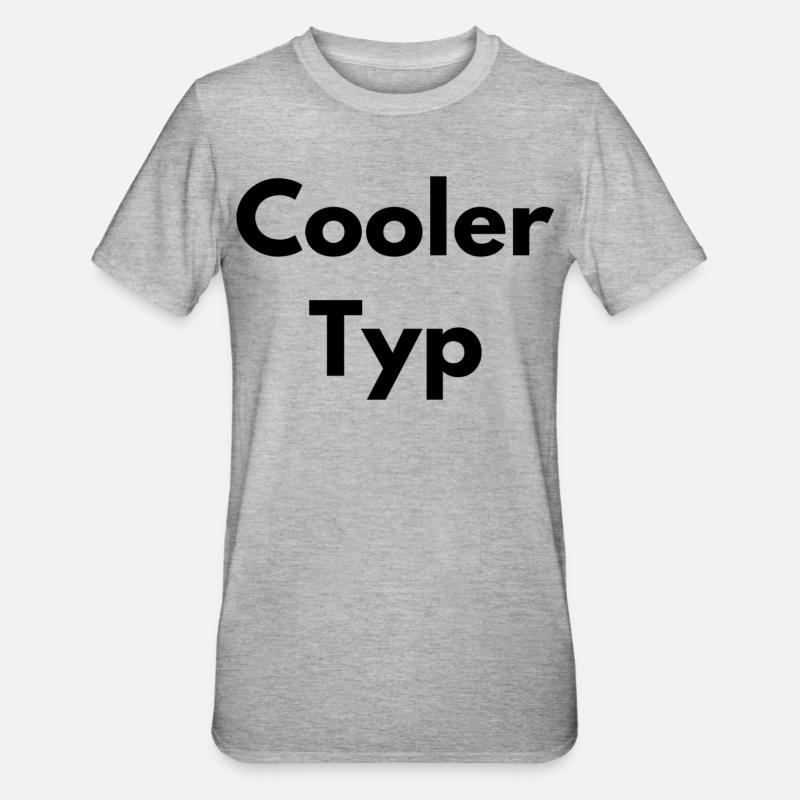 mec cool - T-shirt polycoton Unisexe - gris chiné