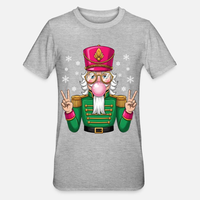 Nutcracker Bubble Gum - Unisex Polycotton T-Shirt - heather grey