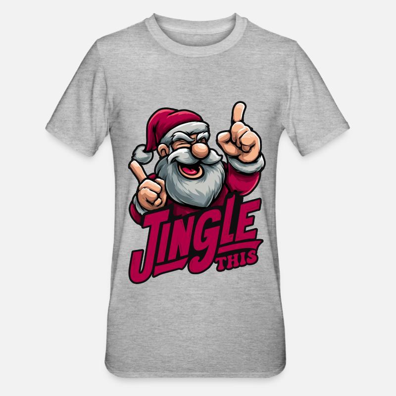 Jingle This - T-shirt polycoton Unisexe - gris chiné
