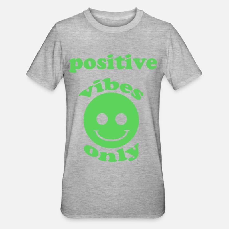 Ondes positives - T-shirt polycoton Unisexe - gris chiné