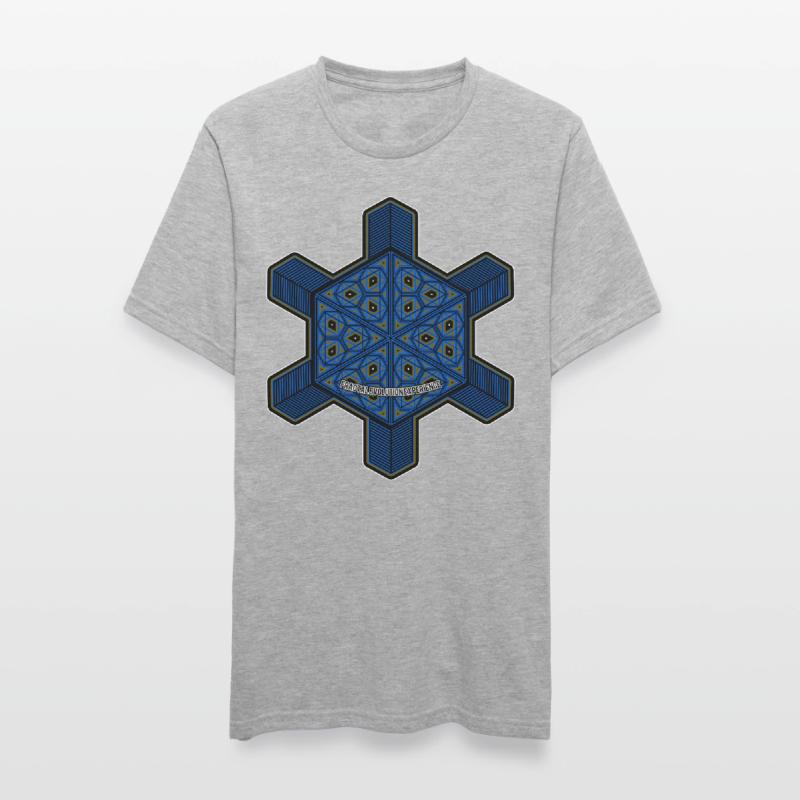 Expérience d’évolution fractale Mandala Psytrance Goa T-shirt polycoton Unisexe