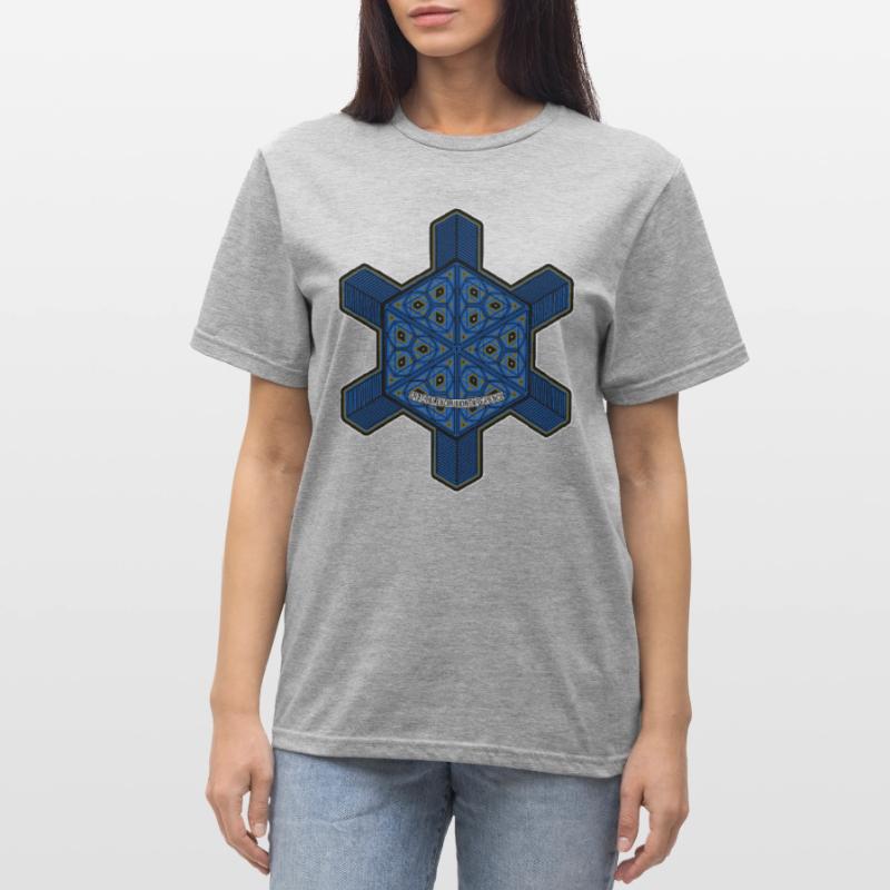 Expérience d’évolution fractale Mandala Psytrance Goa T-shirt polycoton Unisexe