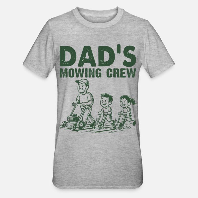 L’équipe de tonte de papa - T-shirt polycoton Unisexe - gris chiné