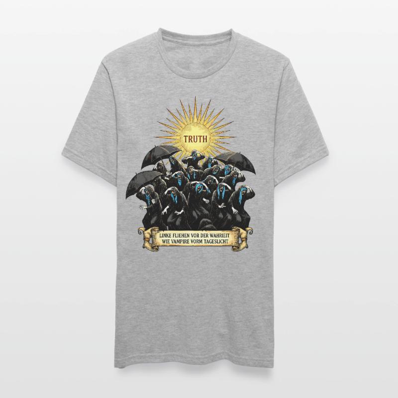 Vampires Avoid the Light Satire Unisex Polycotton T-Shirt