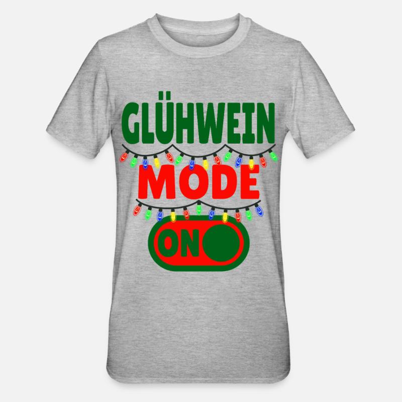 Glühwein Mode ON - T-shirt polycoton Unisexe - gris chiné