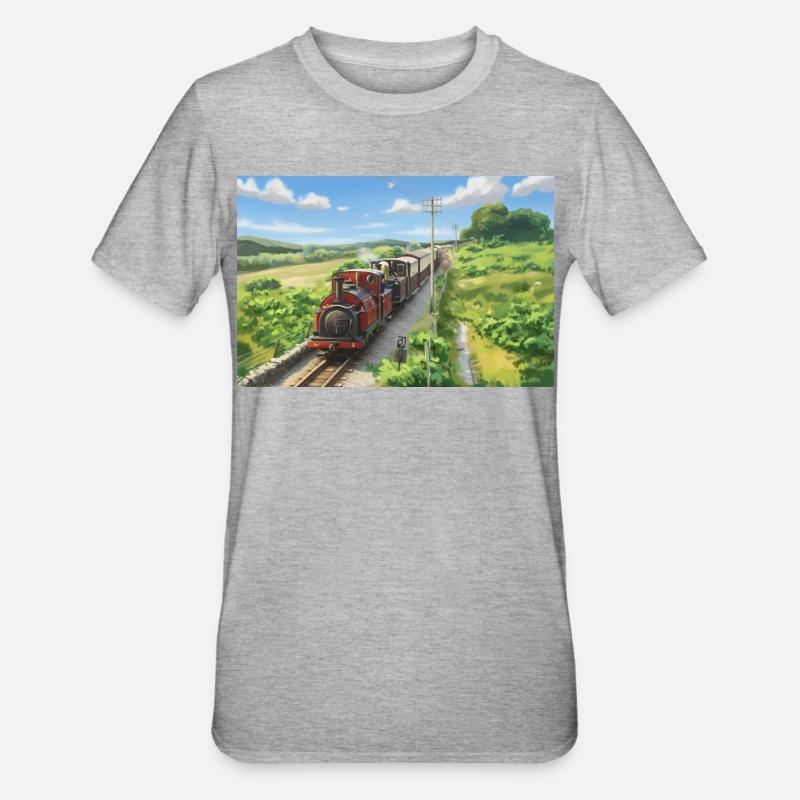 Double Confrontation Dduallt - T-shirt polycoton Unisexe - gris chiné