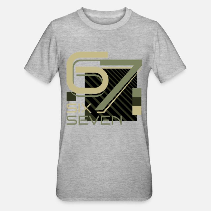 SixSeven - T-shirt polycoton Unisexe - gris chiné