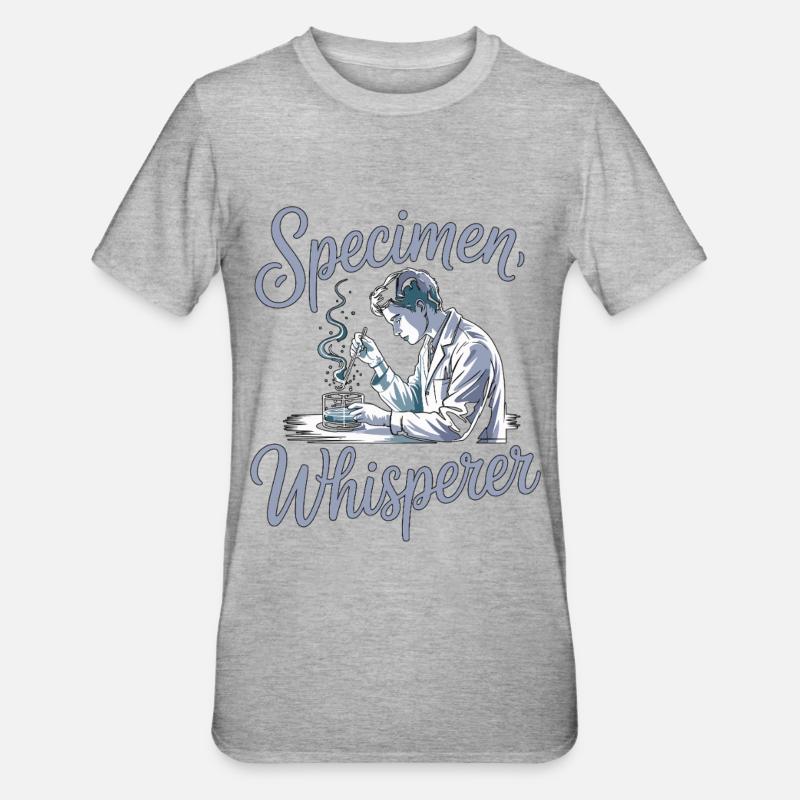 Lab Technician Specimen Whisperer Phlebotomist - Unisex Polycotton T-Shirt - heather grey