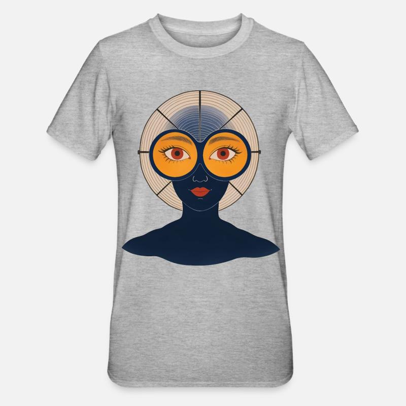 BEFREIE DEINEN GEIST #2 – nette Leute - Unisex Polycotton T-Shirt - Grau meliert