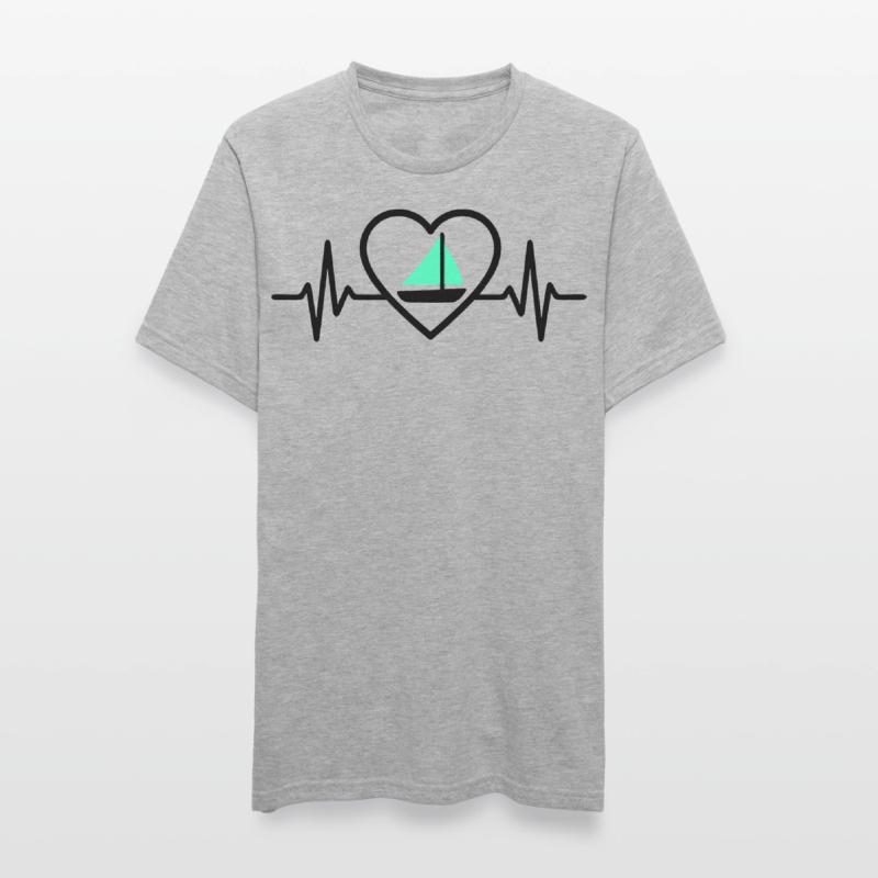 Navigation de cœur – Bateau de la passion T-shirt polycoton Unisexe