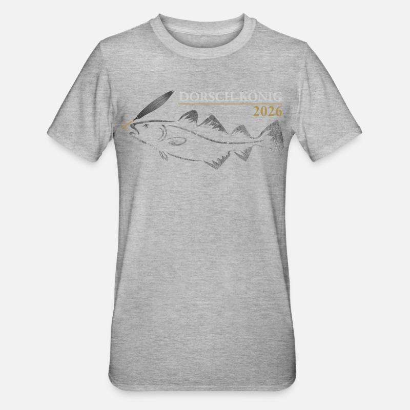 Cod King 2026 - Unisex Polycotton T-Shirt - heather grey