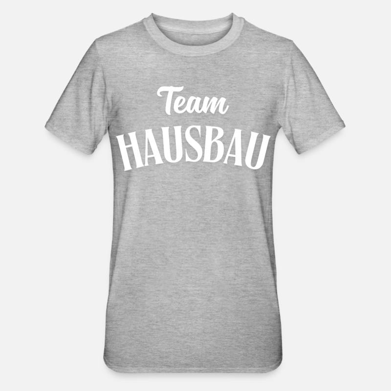 Construction de maisons d’équipe - T-shirt polycoton Unisexe - gris chiné