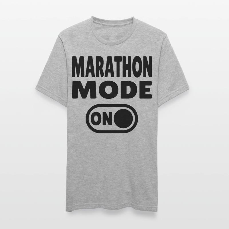 Mode marathon activé – Courir avec passion T-shirt polycoton Unisexe
