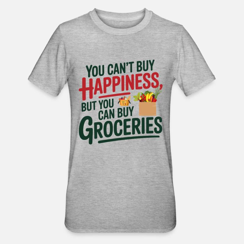 Ernährungsnerd und stolzer Ernährungsberater - Unisex Polycotton T-Shirt - Grau meliert
