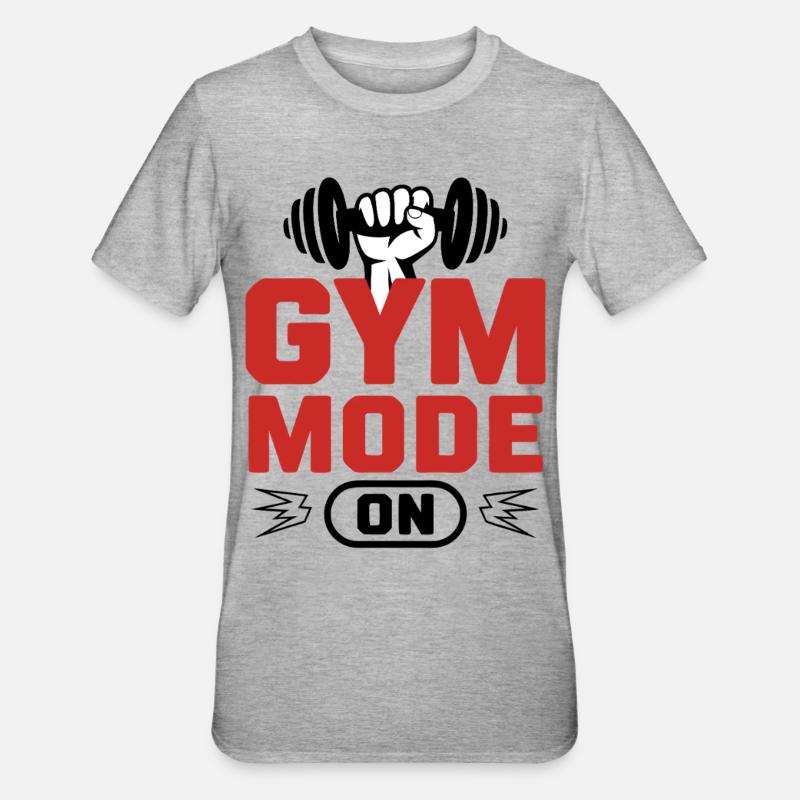 Mode Salle Activé - T-shirt polycoton Unisexe - gris chiné