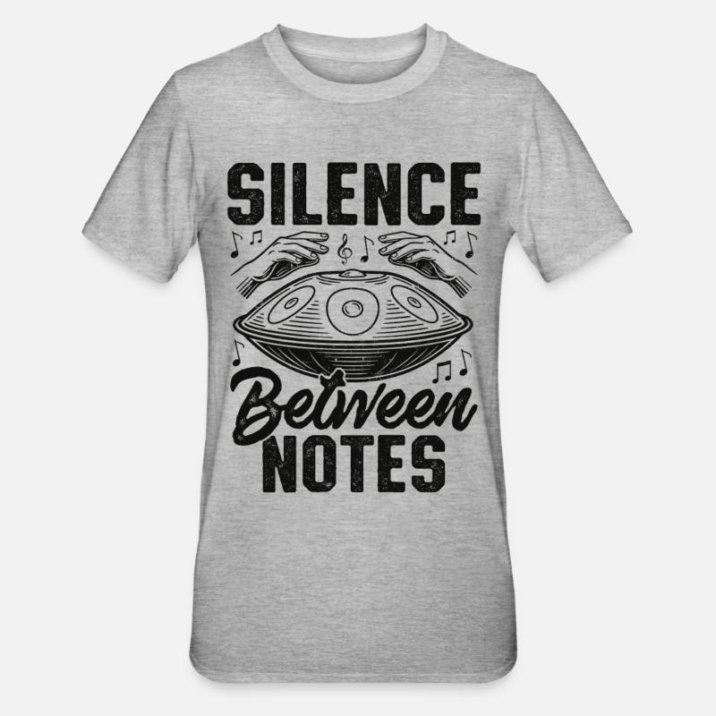 Silence Between Notes - Unisex Polycotton T-Shirt - heather grey