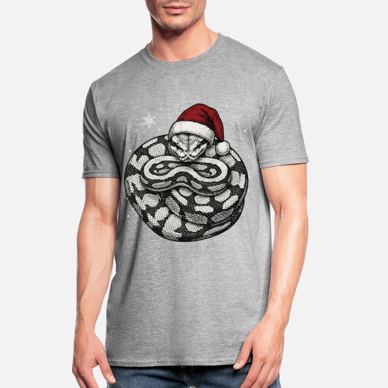 Königspython Weihnachten Ball Python Schlange Unisex Polycotton T-Shirt