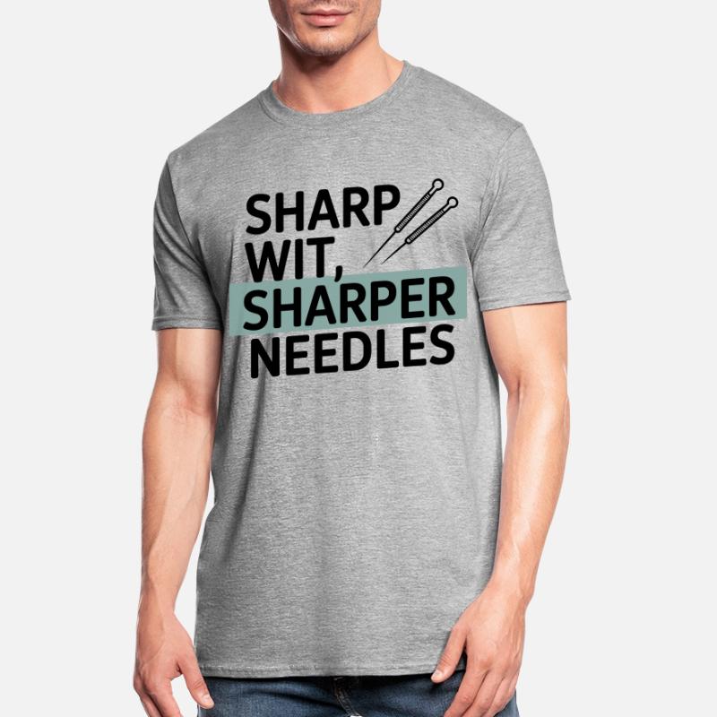 Sharp Wit, Sharper Needles Akupunkteur Beruf Unisex Polycotton T-Shirt