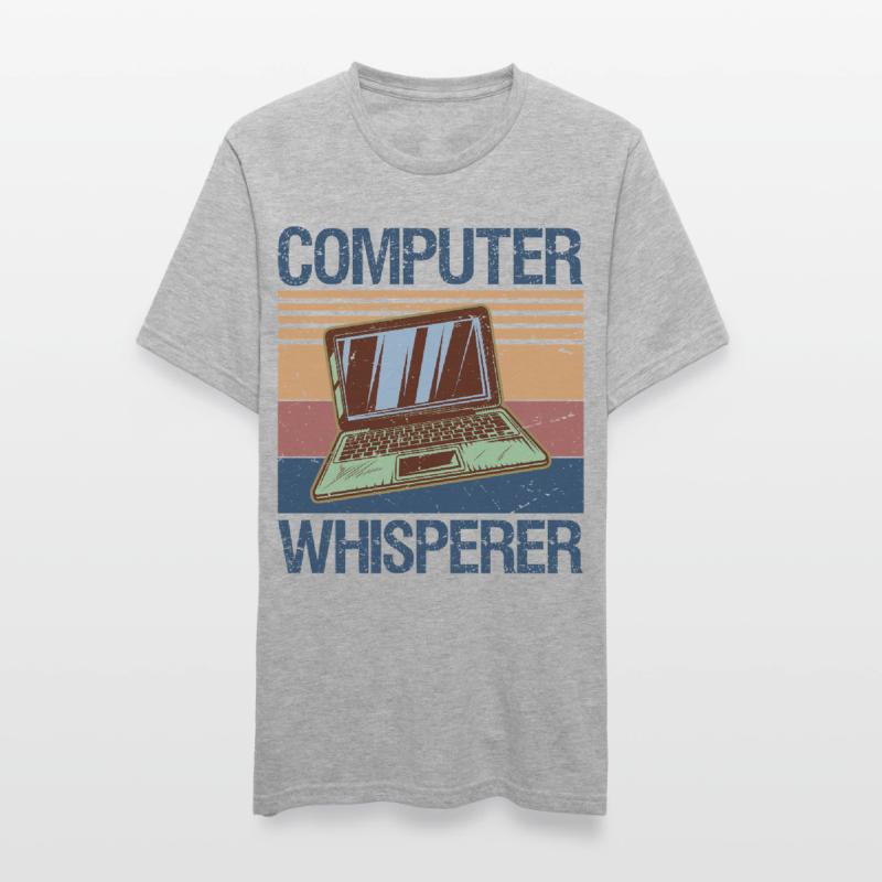 Computer Whisperer Shirt IT Tech Support Nerds Unisex Polycotton T-Shirt