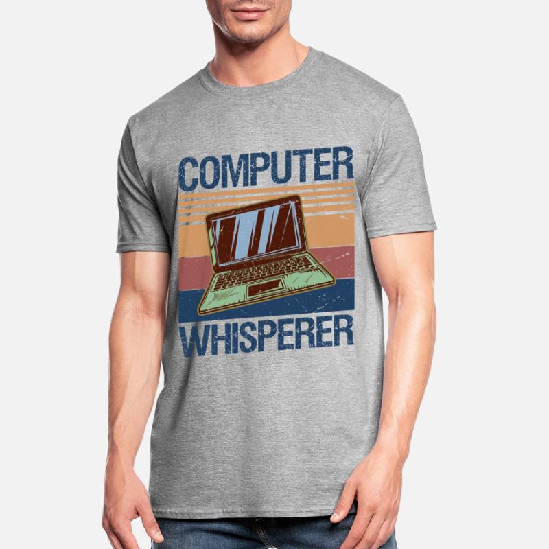 Computer Whisperer Shirt IT Tech Support Nerds Unisex Polycotton T-Shirt
