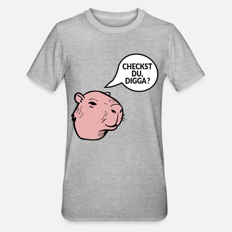 Tu vérifies Digga - T-shirt polycoton Unisexe - gris chiné