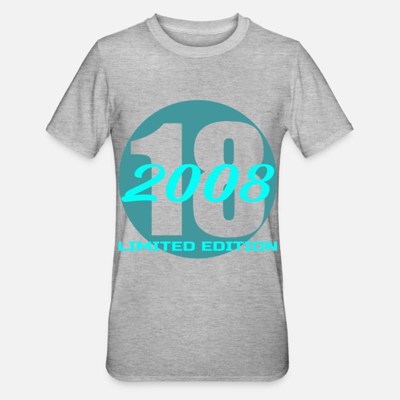 18 anniversaire 2008 Édition limitée - T-shirt polycoton Unisexe - gris chiné