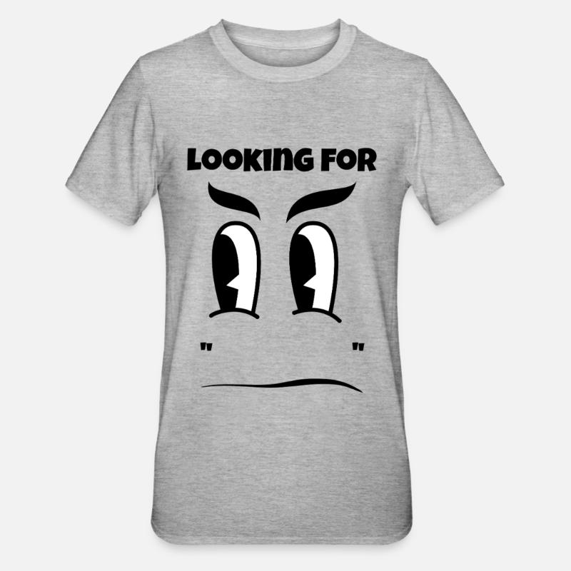 Looking for "Your Text" here - Unisex Polycotton T-Shirt - heather grey