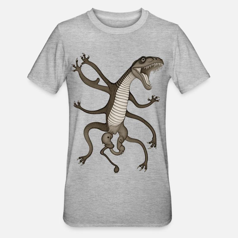 BUG #11 - dark hell - T-shirt polycoton Unisexe - gris chiné