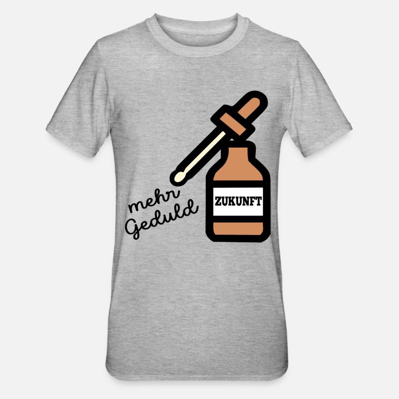 futures résolutions du Nouvel An Patience - T-shirt polycoton Unisexe - gris chiné