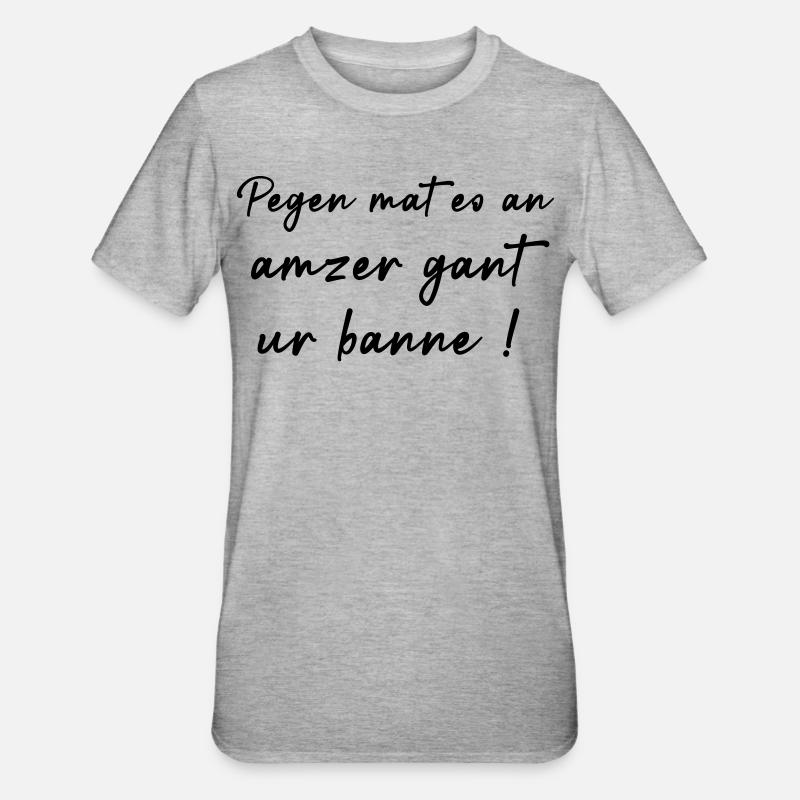 Mach dir einen Bann! - Unisex Polycotton T-Shirt - Grau meliert