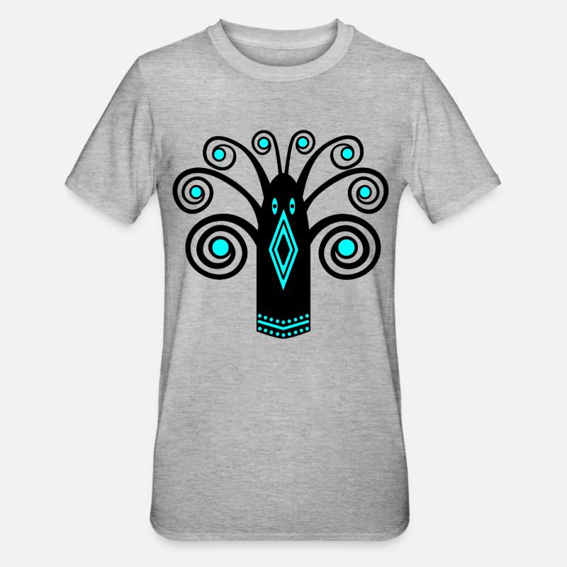 Graphique d’oiseaux - T-shirt polycoton Unisexe - gris chiné