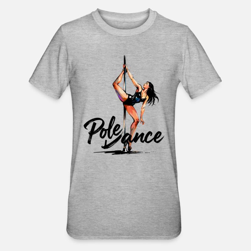 Pole Dance Pole Dancer Aesthetic Gift - Unisex Polycotton T-Shirt - heather grey