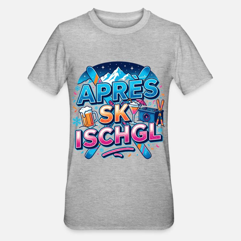 Ischgl Après Ski Party - T-shirt polycoton Unisexe - gris chiné