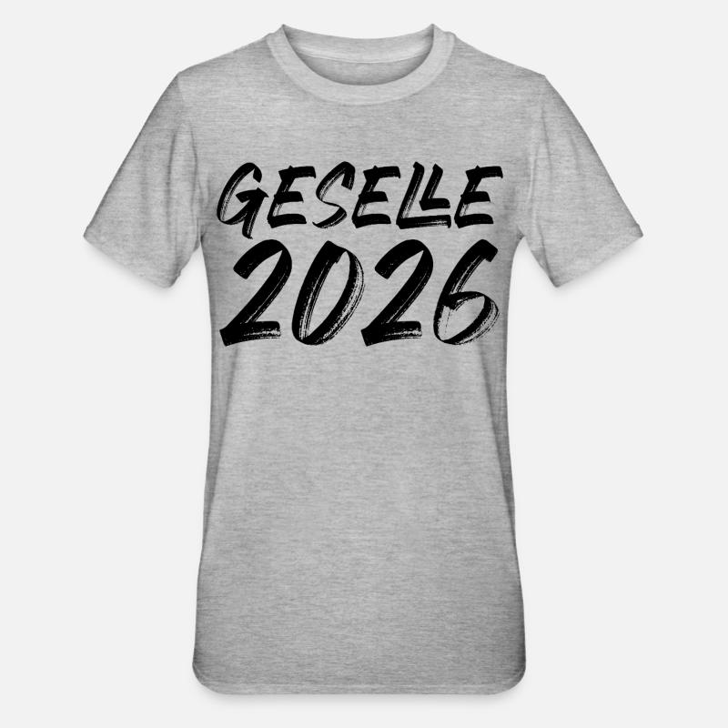 Compagnon 2026 - T-shirt polycoton Unisexe - gris chiné