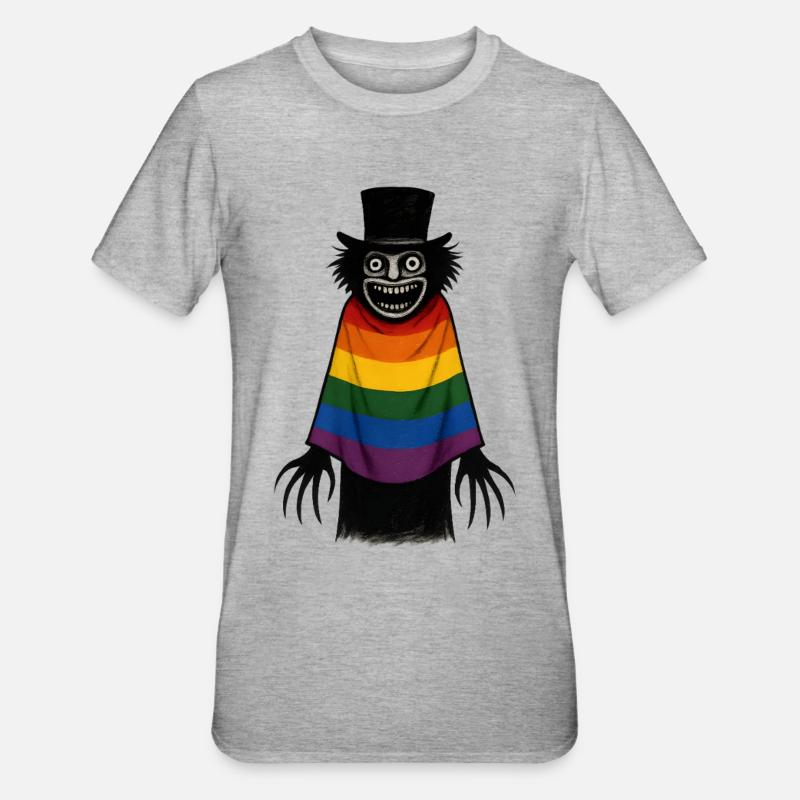 BABASHOOK et Cap Arc-en-ciel - T-shirt polycoton Unisexe - gris chiné