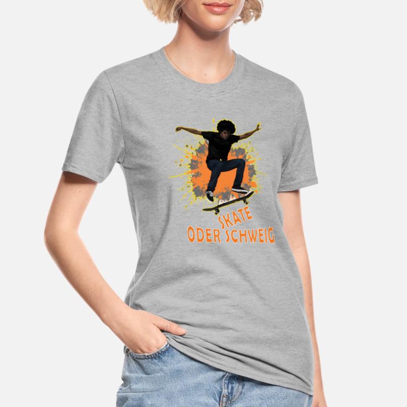 Skate Oder Schweig Splash Unisex Polycotton T-Shirt