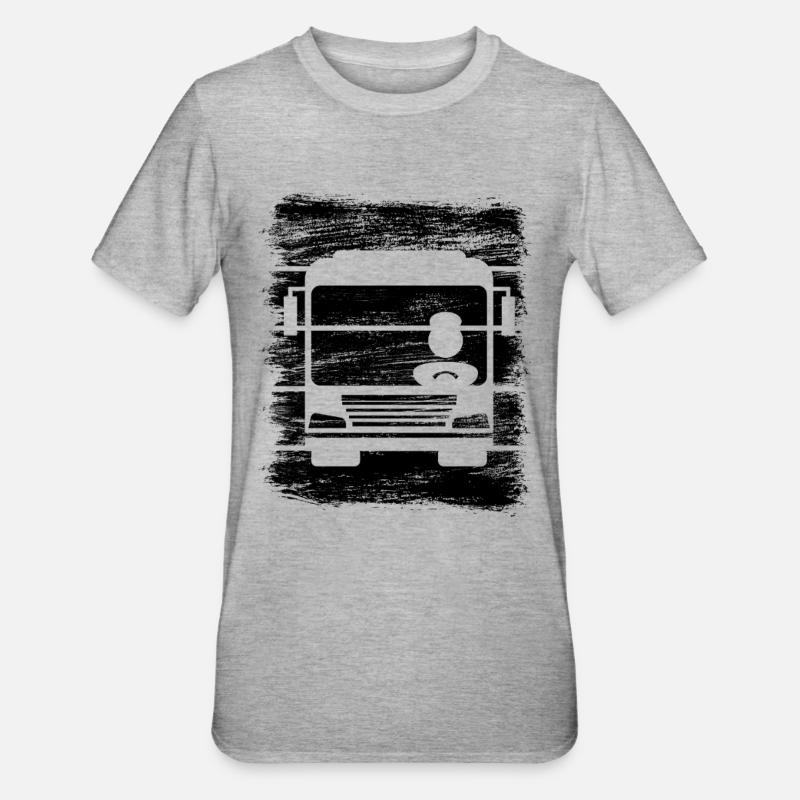 Chauffeur de bus - T-shirt polycoton Unisexe - gris chiné