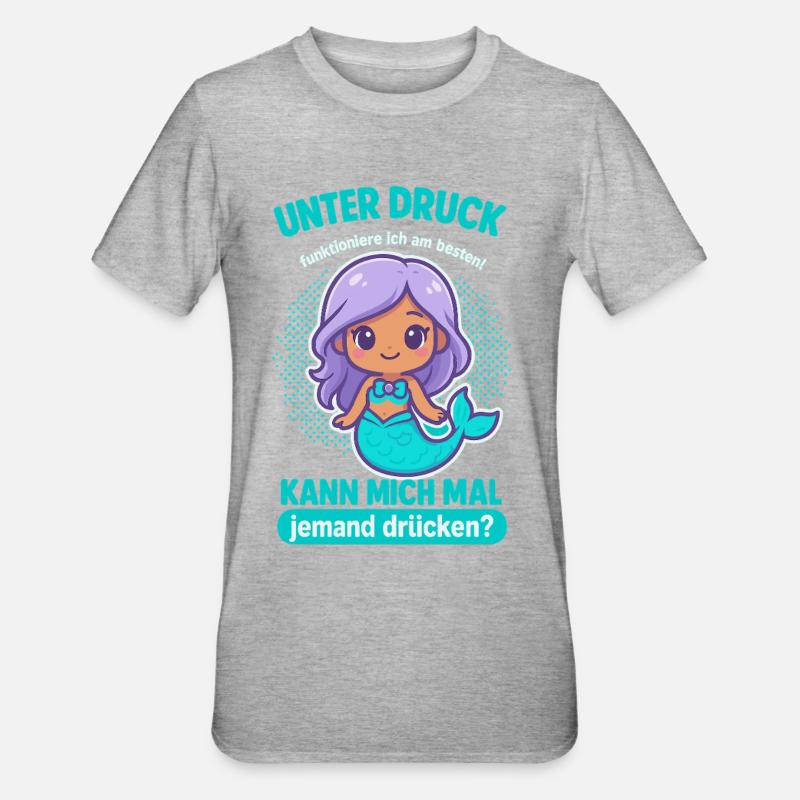 Sirène sous pression - T-shirt polycoton Unisexe - gris chiné