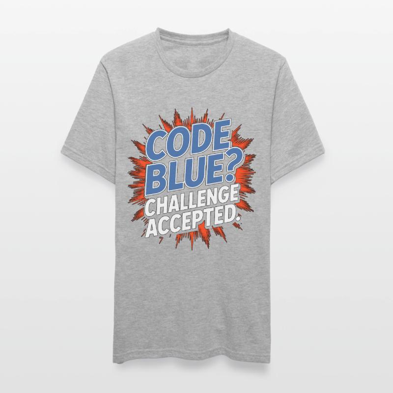 ICU Nurse Code Blue Challenge Trauma Response Unisex Polycotton T-Shirt