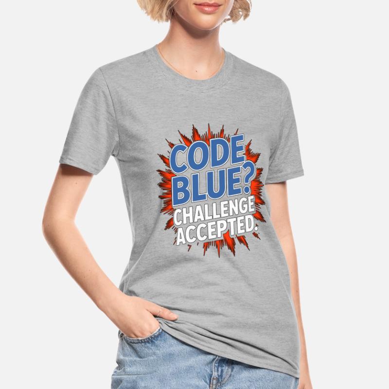 ICU Nurse Code Blue Challenge Trauma Response Unisex Polycotton T-Shirt