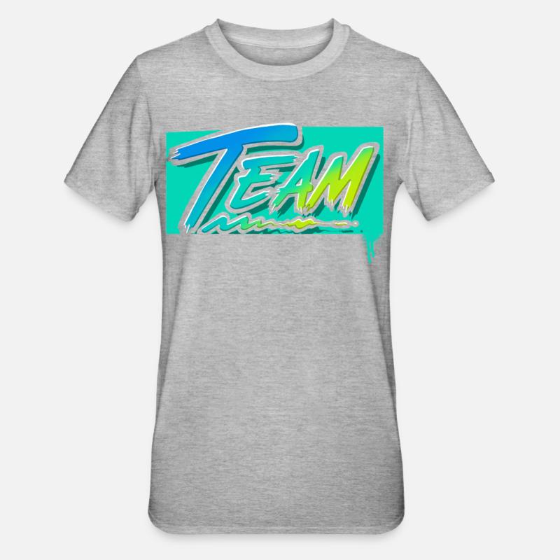 Équipe - T-shirt polycoton Unisexe - gris chiné