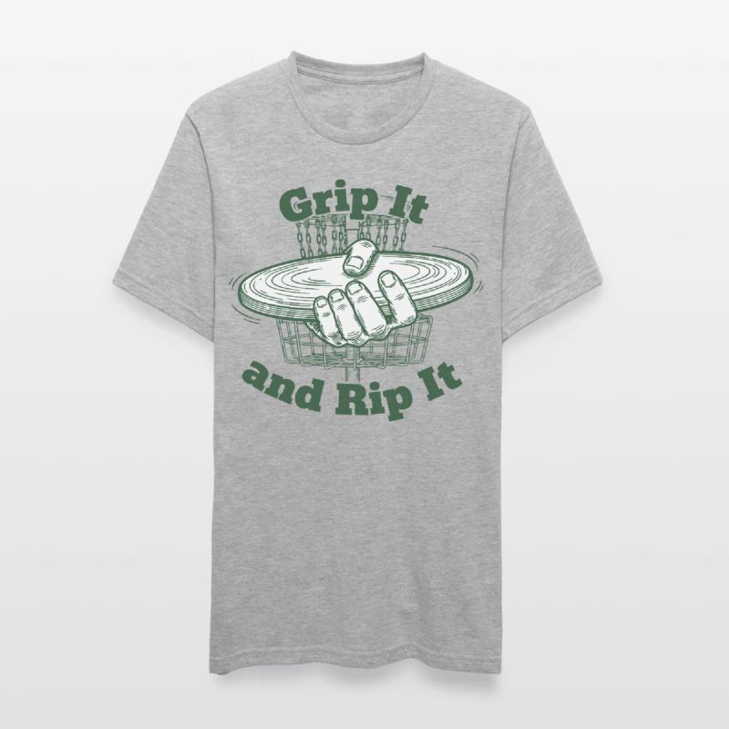 Grip It And Rip It Disc Golf Flying Disc Unisex Polycotton T-Shirt