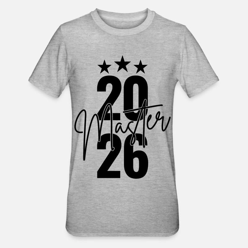 Master 2026 - T-shirt polycoton Unisexe - gris chiné