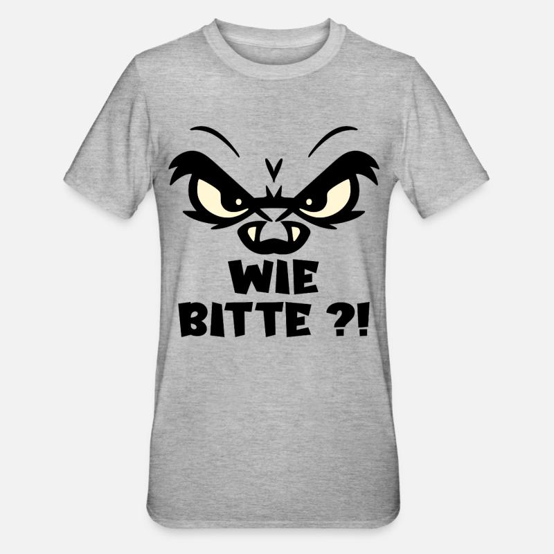 Comme je vous en prie d’exprimer - T-shirt polycoton Unisexe - gris chiné