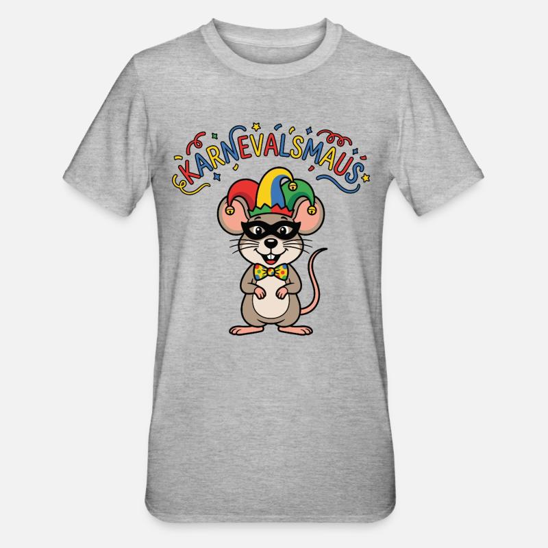 Carnival Mouse Cologne Carnival Mouse - Unisex Polycotton T-Shirt - heather grey