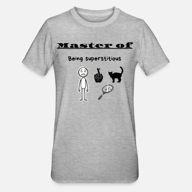 Maître de la superstition - T-shirt polycoton Unisexe - gris chiné